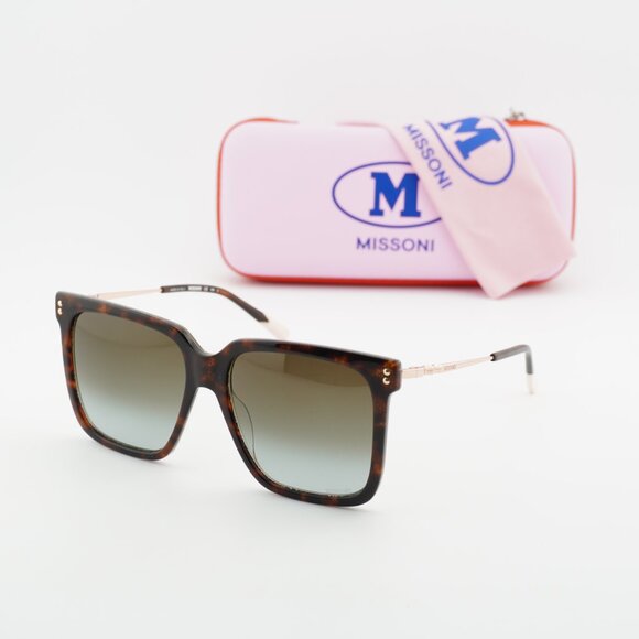 Missoni MIS 0107/S 0086 HA Square Sunglasses - Havana/Brown main image 2